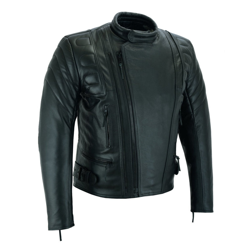 Limo Padded Motorcycle Police Leather Armoured Jacket -