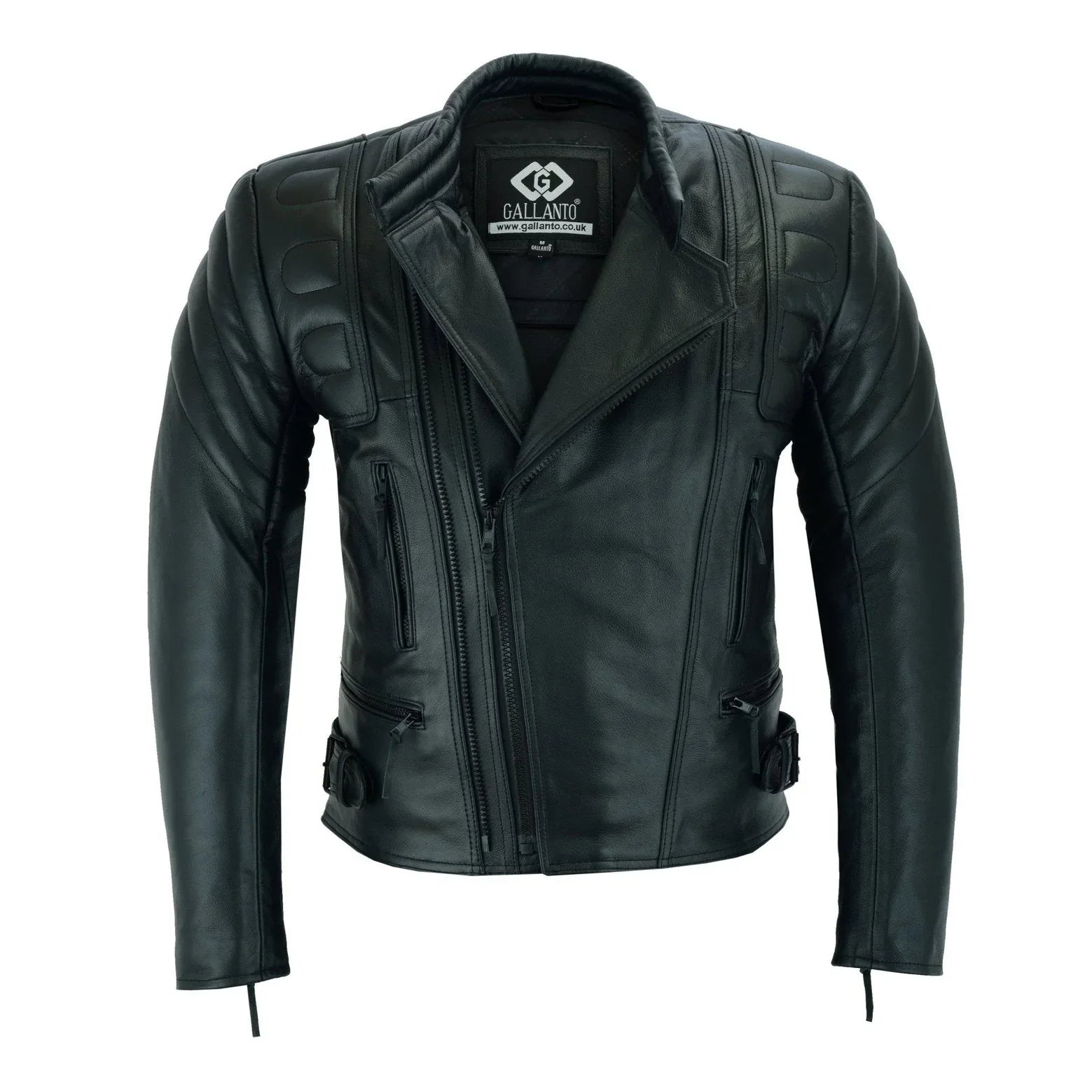 Limo Padded Motorcycle Police Leather Armoured Jacket -