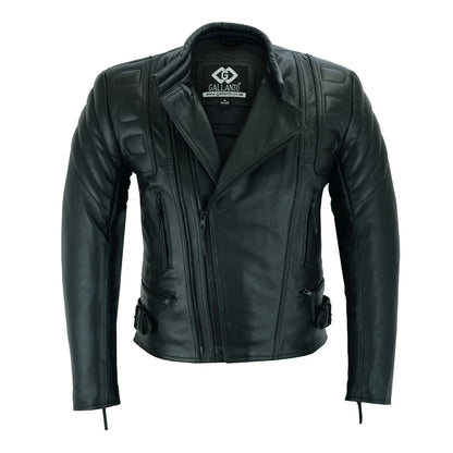 Limo Padded Motorcycle Police Leather Armoured Jacket -