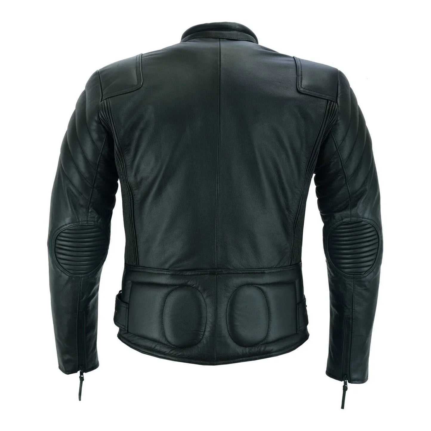 limo padded motorcycle police leather armoured jacket -