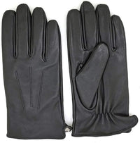 Luxury Mens Leather Gloves Cashmere Lined-Soft Comfortable Lambskin Touchsreen -