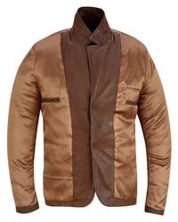 Mens 2 Button Leather Blazer Jacket -