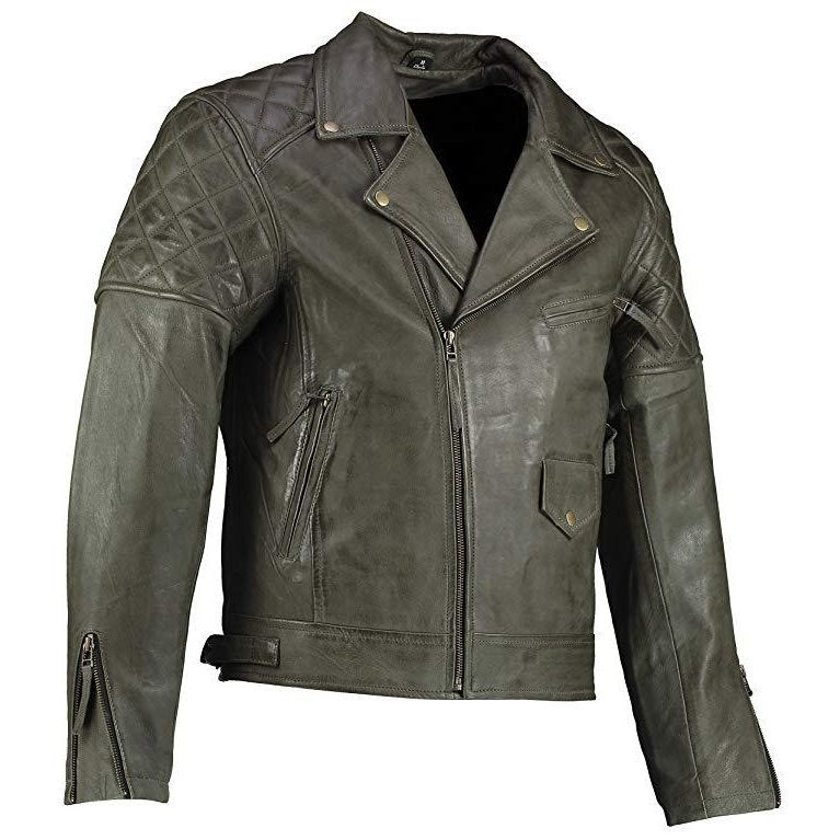 Olive motorcycle jacket new arrivals