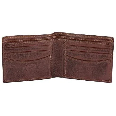 Mens Bifold Wallet with Card Holders - RFID Protected Genuine Leather with Gift Box -