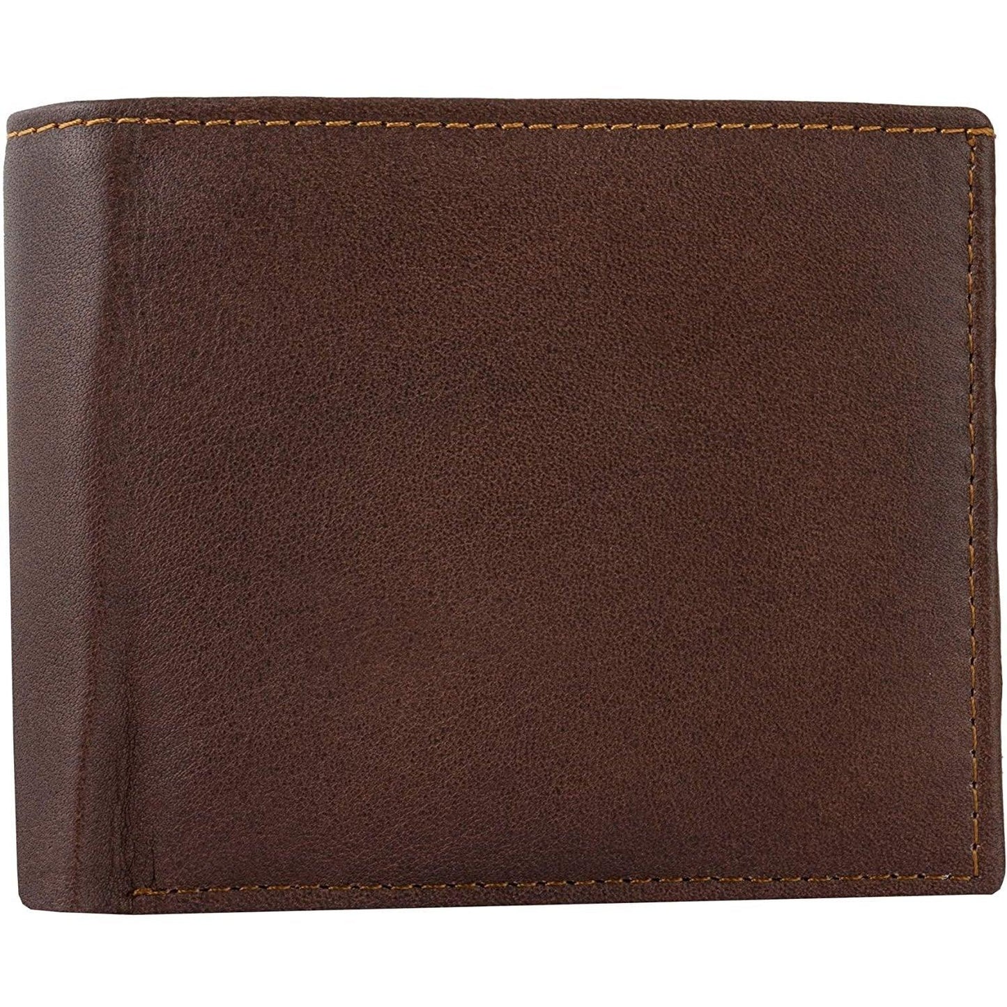 mens bifold wallet with card holders - rfid protected genuine leather with gift box -