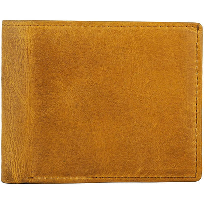 Mens Bifold Wallet with Card Holders - RFID Protected Genuine Leather with Gift Box -