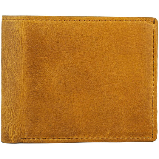 Mens Bifold Wallet with Card Holders - RFID Protected Genuine Leather with Gift Box -