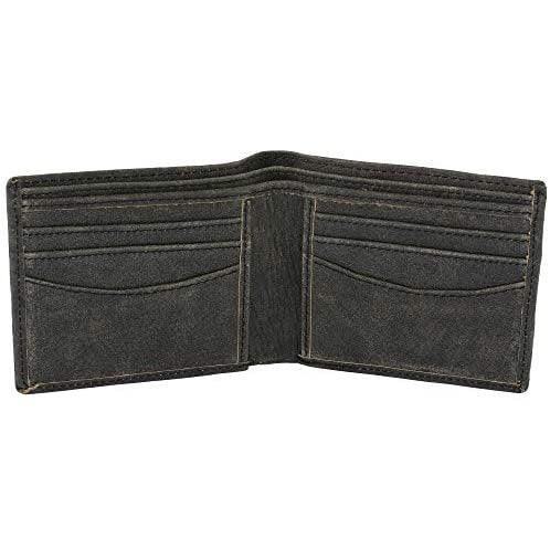 mens bifold wallet with card holders - rfid protected genuine leather with gift box -