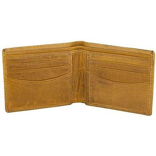 mens bifold wallet with card holders - rfid protected genuine leather with gift box -