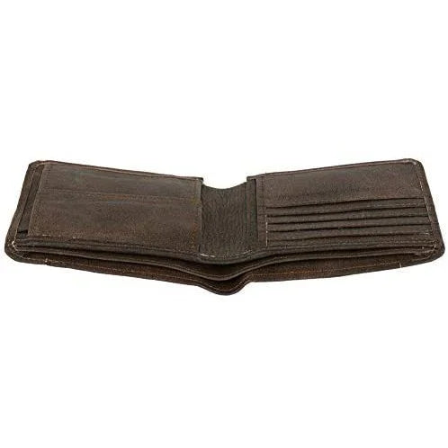 mens bifold wallets rfid protected genuine leather with card holder -