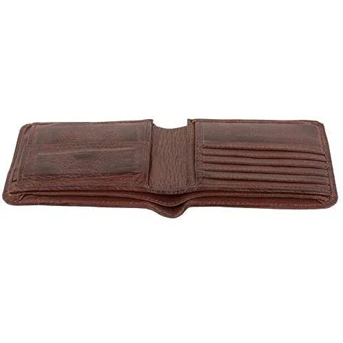 mens bifold wallets rfid protected genuine leather with card holder -