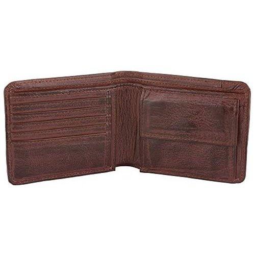 Mens Bifold Wallets RFID Protected Genuine Leather with Card Holder -