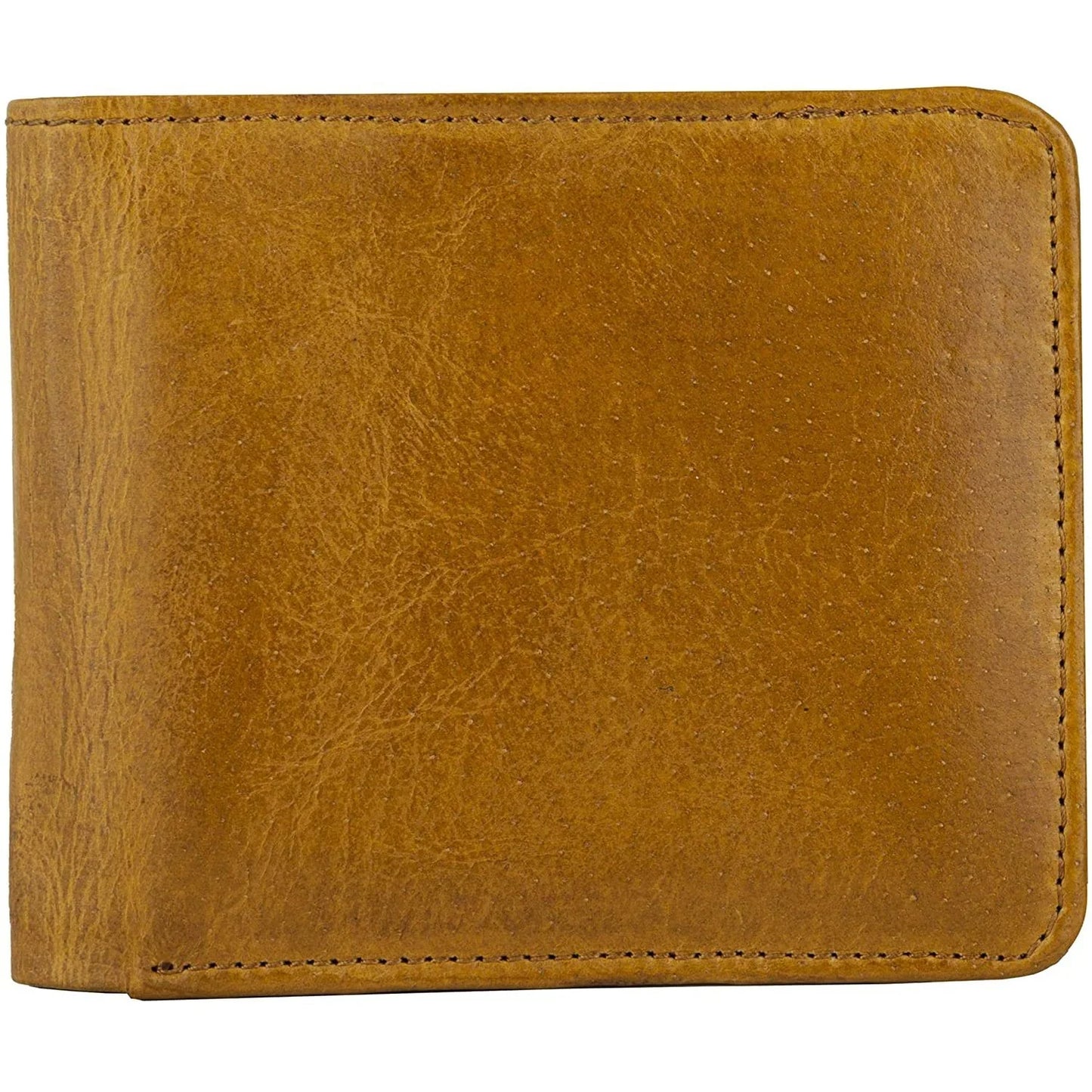 mens bifold wallets rfid protected genuine leather with card holder -