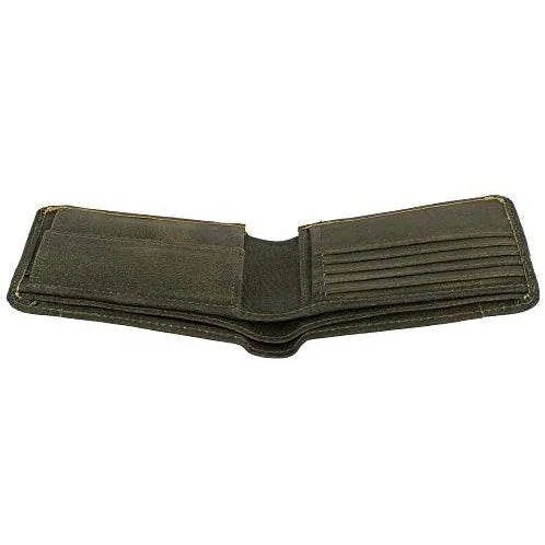 mens bifold wallets rfid protected genuine leather with card holder -