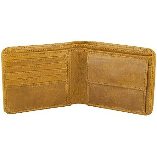 Mens Bifold Wallets RFID Protected Genuine Leather with Card Holder -