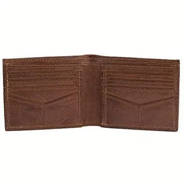 mens bifold wallets with card holders - rfid protected genuine leather with gift box -