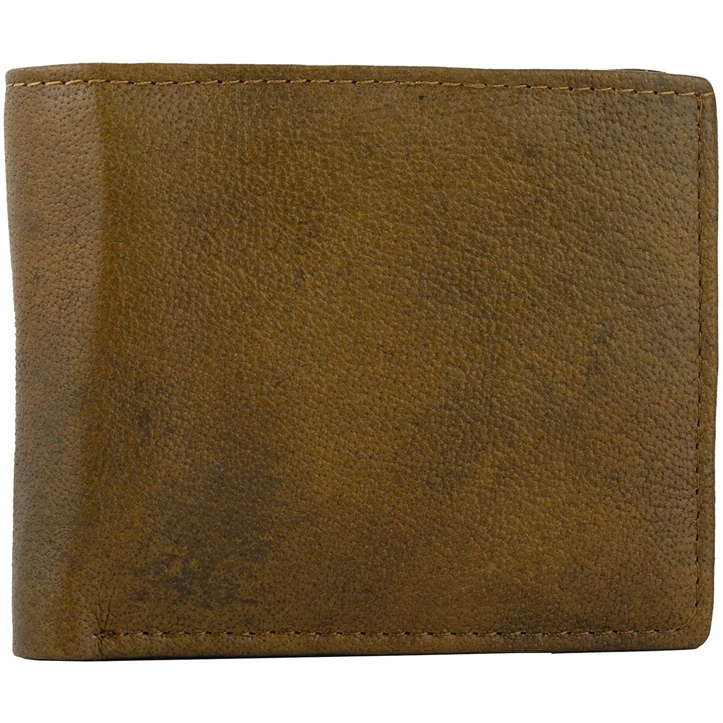 mens bifold wallets with card holders - rfid protected genuine leather with gift box -