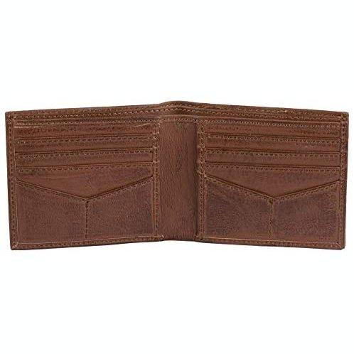 mens bifold wallets with card holders - rfid protected genuine leather with gift box -