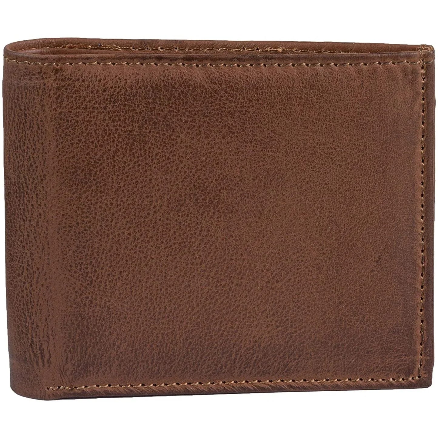 mens bifold wallets with card holders - rfid protected genuine leather with gift box -