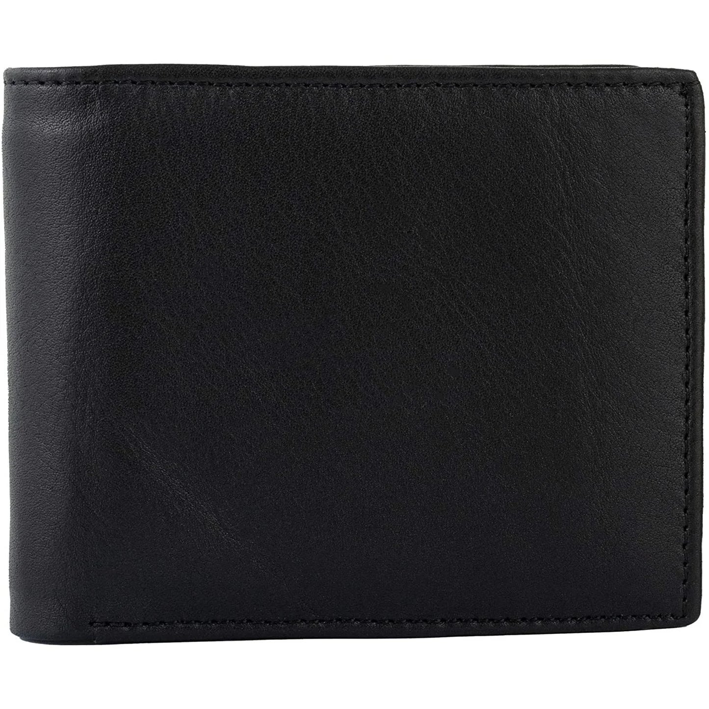 mens bifold wallets with card holders - rfid protected genuine leather with gift box -