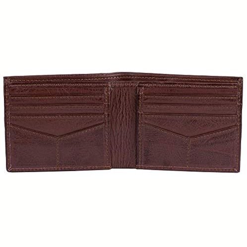 Mens Bifold Wallets with Card Holders - RFID Protected Genuine Leather with Gift Box -