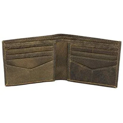 mens bifold wallets with card holders - rfid protected genuine leather with gift box -
