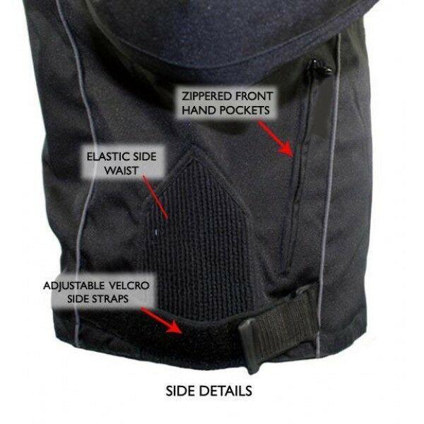 mens black and grey fabric textile armoured motorcycle jacket -