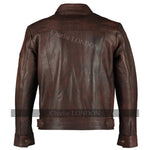 Mens Brown Fashion Leather Jacket -
