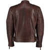 Mens David Beckham Stannard Vintage Brown Leather Jacket -