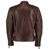 Mens David Beckham Vintage Brown Stannard Leather Jacket -