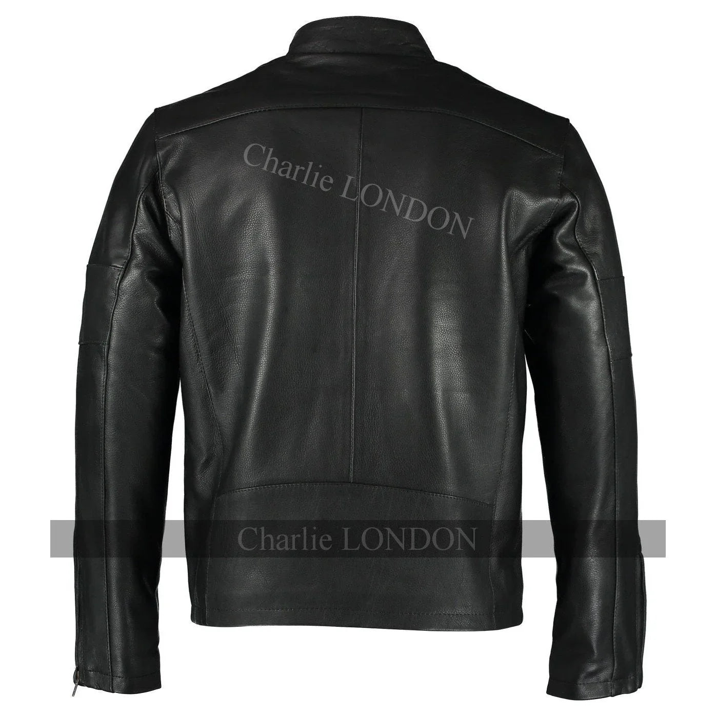 mens daytona black classic style leather jacket -