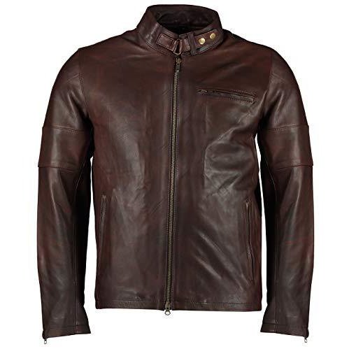 Mens Daytona Vintage Brown Classic Style Leather Jacket -