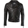Mens Diamond Red Biker Leather Biker Jacket : Soltau -