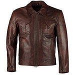 Mens Drifter Vintage Brown Leather Jackets -