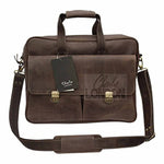 Mens Genuine Vintage Leather Laptop Briefcase Satchel Shoulder Messenger Bags -