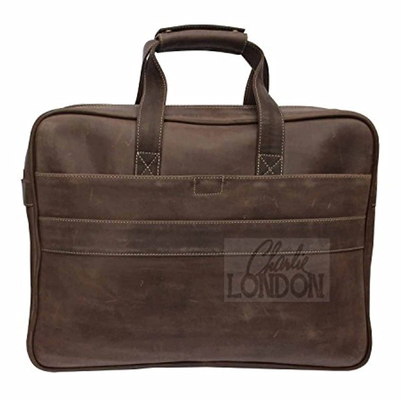 Antique top leather briefcase