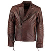 Mens Kendal Vintage Brown David Beckham Leather Jacket -