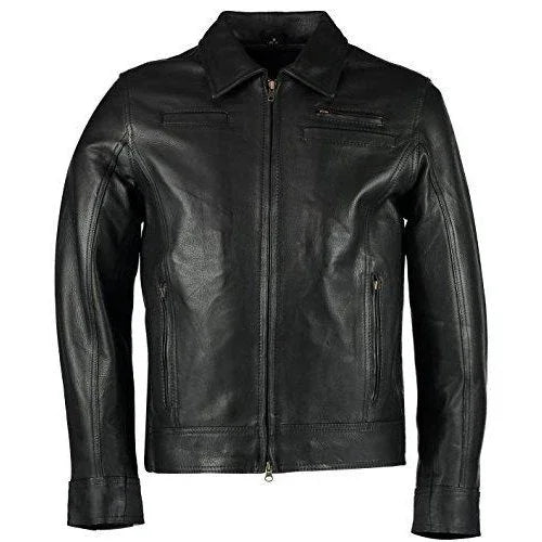 men's looper black joseph gordon-levitt leather jacket -