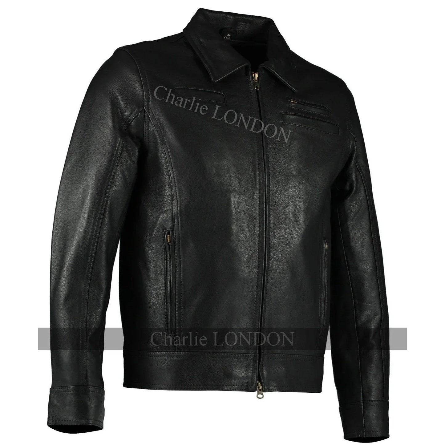 men's looper black joseph gordon-levitt leather jacket -
