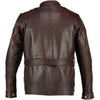 Men's Premium Brown Benjamin Button Long Leather Jacket -