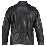 Men's Premium Brown Benjamin Button Long Leather Jacket -