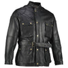 Men's Premium Brown Benjamin Button Long Leather Jacket -