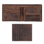 Mens RFID Blocking Slim Genuine Leather Wallet - With Gift Box -