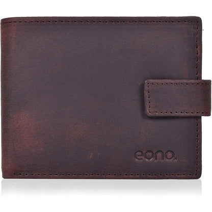 Mens RFID Protected Slim Purse Wallet with Coin Pocket -