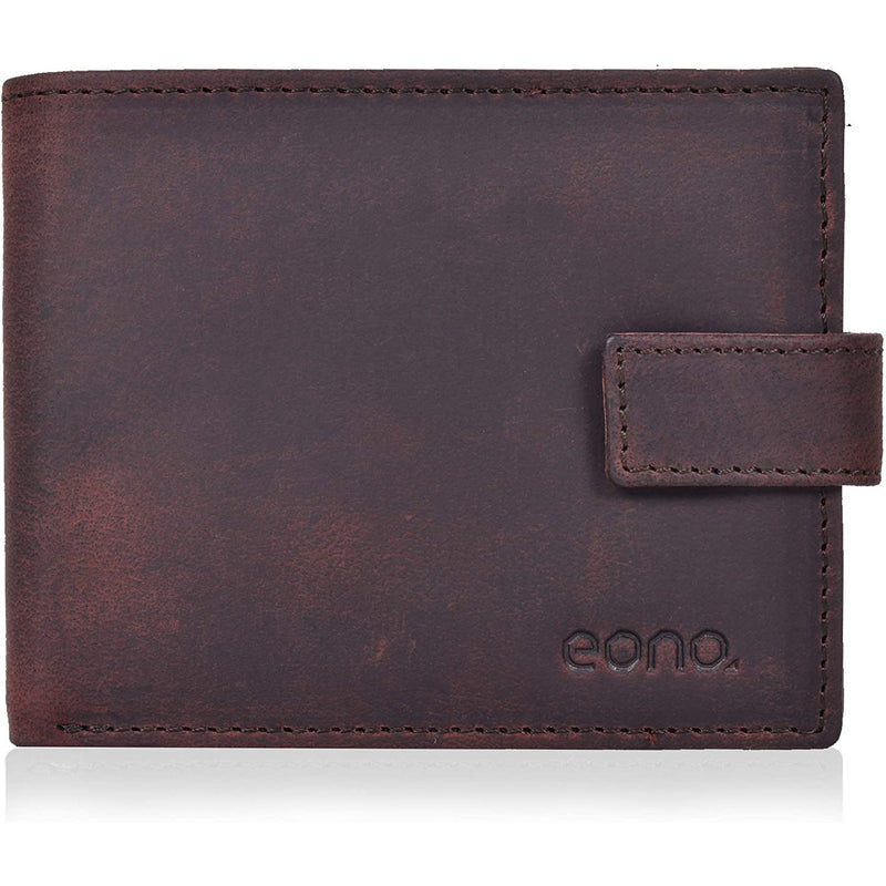 Mens RFID Protected Slim Purse Wallet with Coin Pocket -