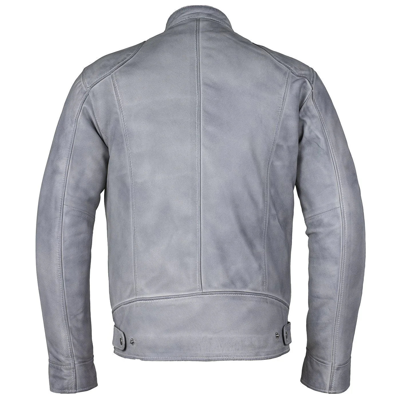 men's slim fit sword cafe racer white soft leather jacket -