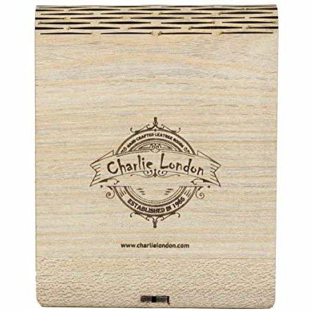 mens slim rfid protected genuine leather card holder wallet with gift box -