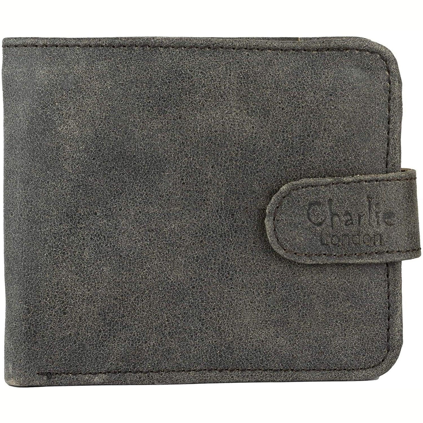 mens slim rfid protected genuine leather card holder wallet with gift box -