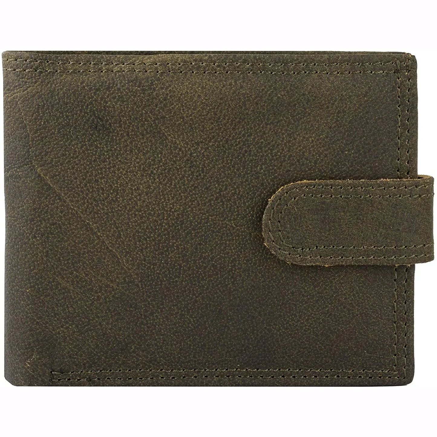 mens smart bifold wallets rfid protected genuine leather with coin pockets -