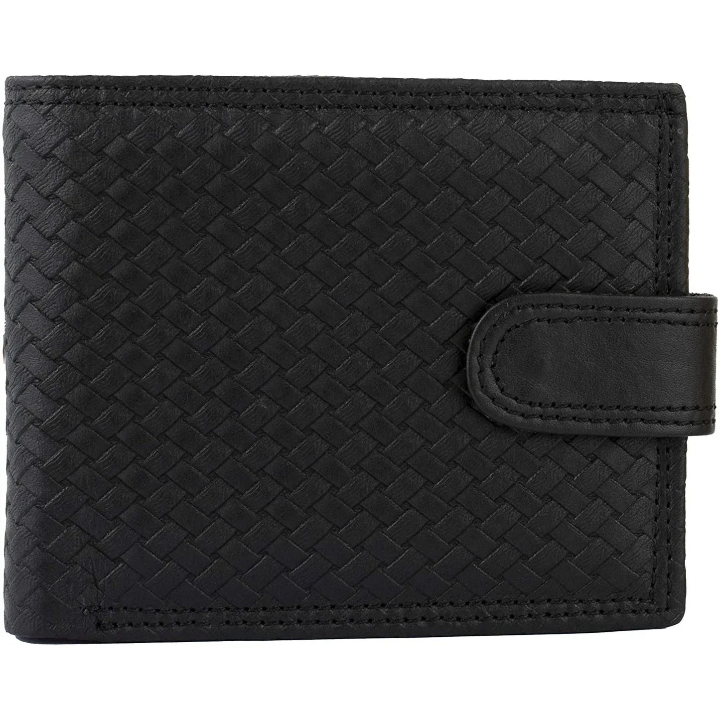 mens smart bifold wallets rfid protected genuine leather with coin pockets -